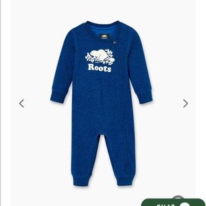 Roots Navy Original Cooper Beaver Romper 3-6 month
